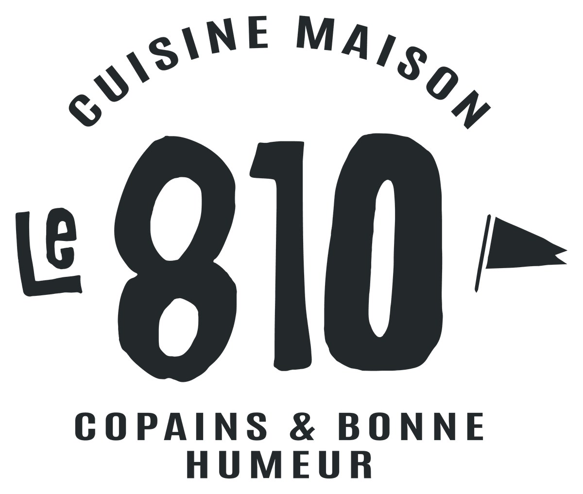 Badge avec signature — Monochrome charbon