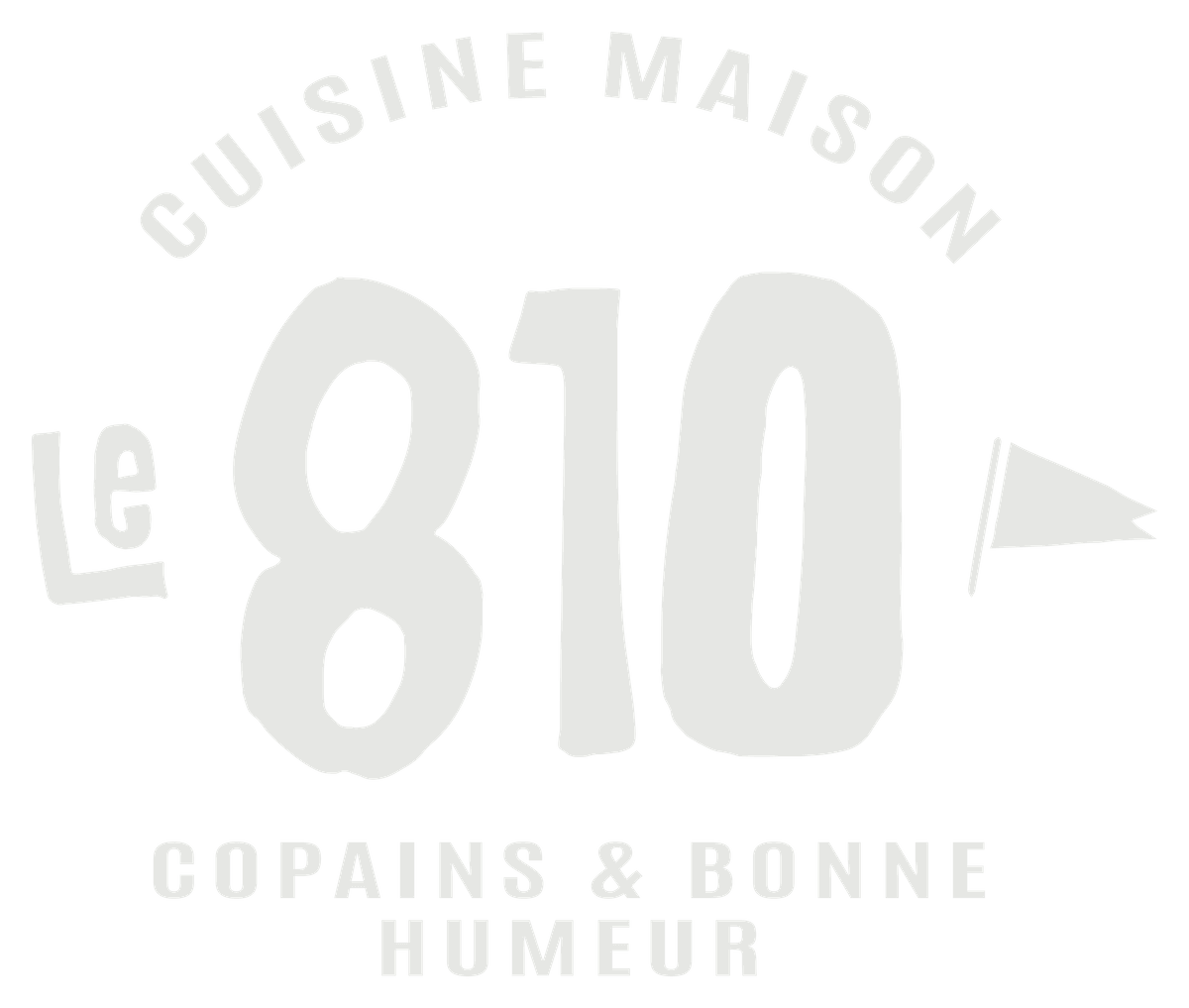 Badge avec signature — Monochrome écru