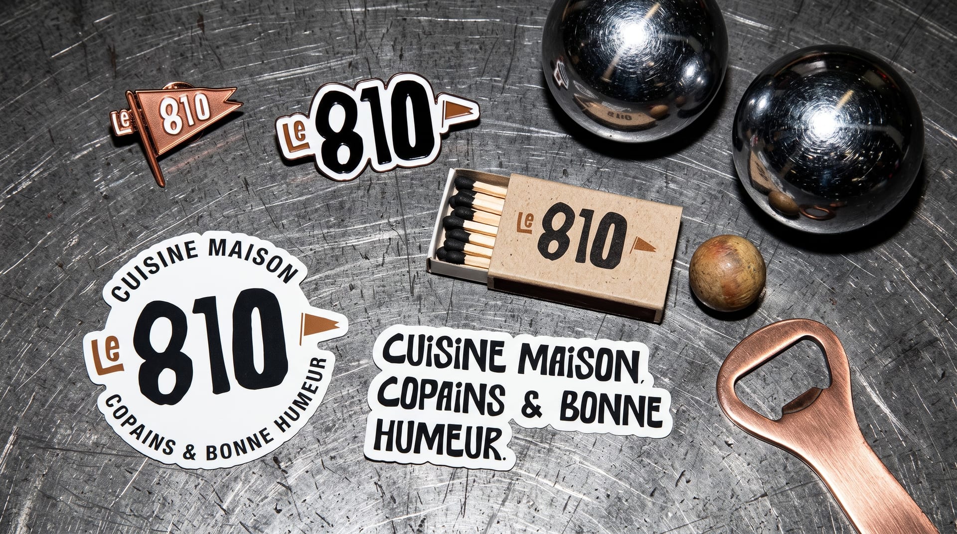Stickers & goodies — maquette Le 810