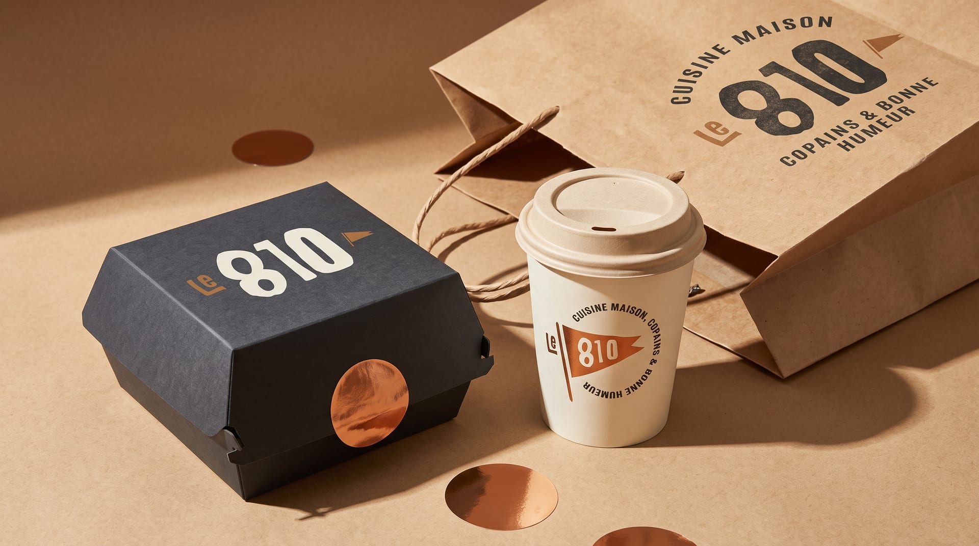 Le packaging à emporter — maquette Le 810