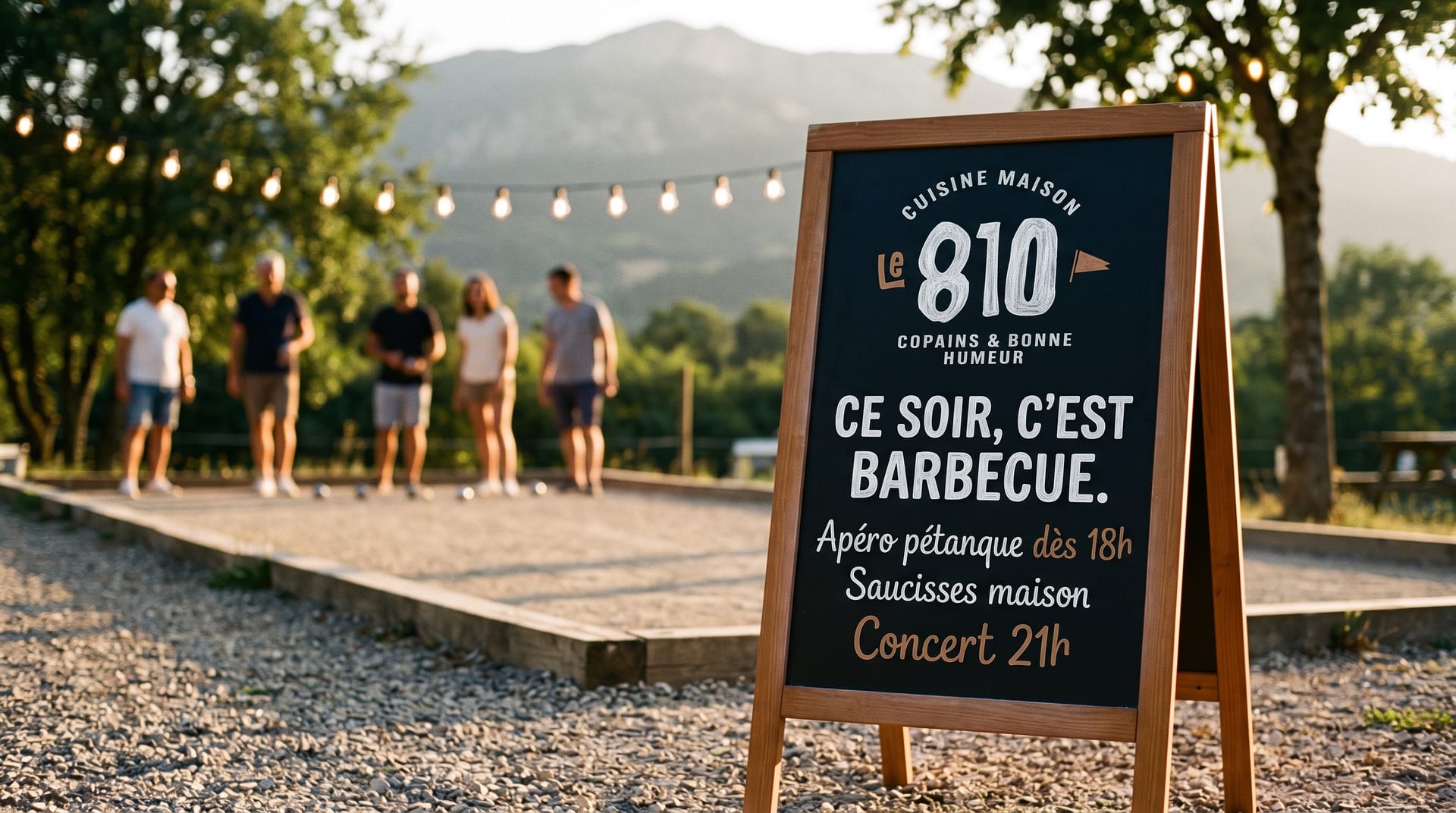 L’ardoise du soir — maquette Le 810