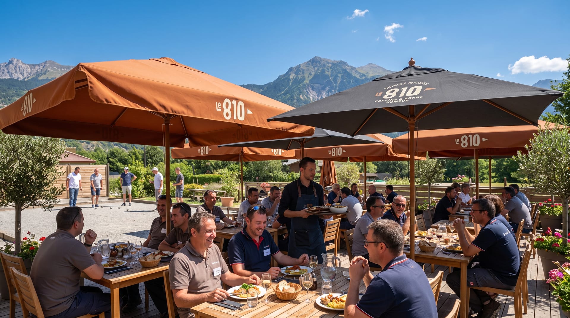 La terrasse du midi — maquette Le 810